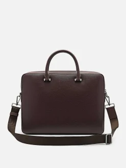 Henry Textured Leather Briefcase
