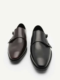 Holly Leather Double Monkstrap Shoes