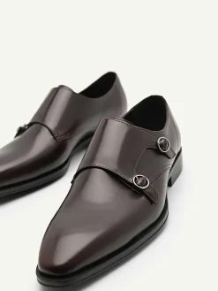 Holly Leather Double Monkstrap Shoes