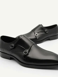 Holly Leather Double Monkstrap Shoes