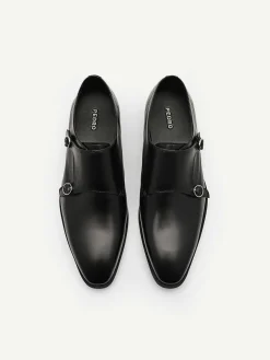 Holly Leather Double Monkstrap Shoes