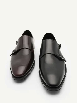 Holly Leather Double Monkstrap Shoes