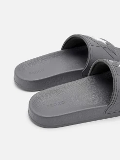 Houndstooth Slide Sandals