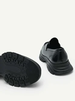 Hybrix Leather Penny Loafers