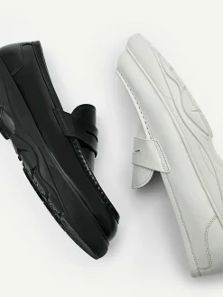 Hybrix Leather Penny Loafers