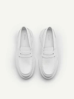Hybrix Leather Penny Loafers