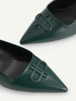Icon Leather Pointed Slingback Pumps