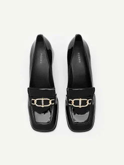 Jean Leather Heels