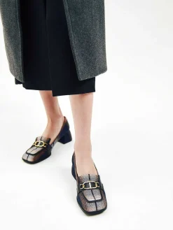 Jean Woven Heels