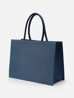Large Denim Market Tote