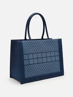 Large Denim Market Tote