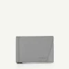 Leather Bi-Fold Card Holder With Money Clip