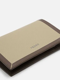 Leather Bi-Fold Card Holder With Lanyard