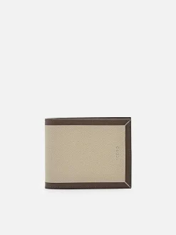Leather Bi-Fold Coin Wallet