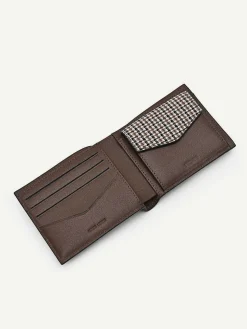 Leather Bi-Fold Coin Wallet