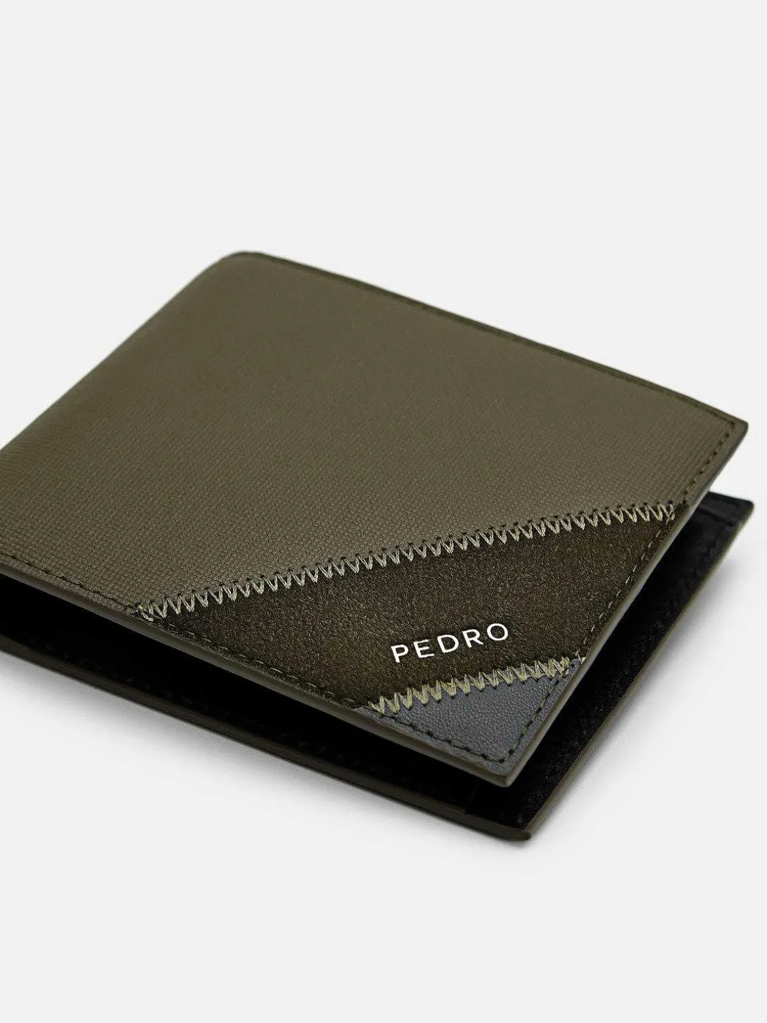 Leather Bi-Fold Coin Wallet