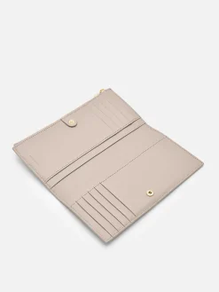 Leather Bi-Fold Long Wallet