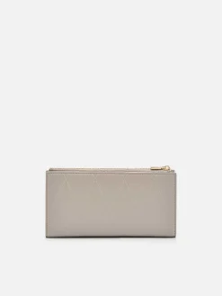 Leather Bi-Fold Long Wallet