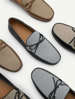 Leather Bow Driving Shoes
