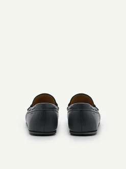Leather Bow Driving Shoes