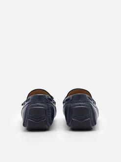 Leather Bow Driving Shoes