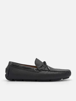 Leather Bow Driving Shoes