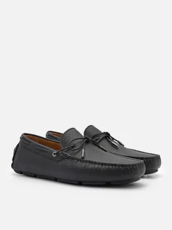 Leather Bow Driving Shoes