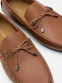 Leather Bow Driving Shoes