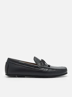 Leather Bow Driving Shoes