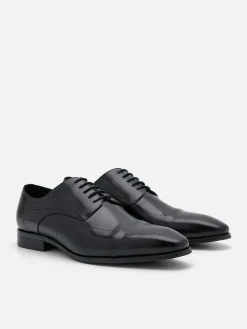Leather Brogue Derby Shoes