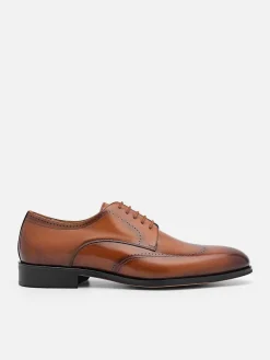 Leather Brogue Derby Shoes