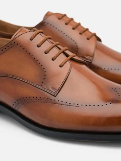 Leather Brogue Derby Shoes