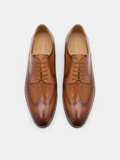 Leather Brogue Derby Shoes