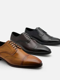 Leather Brogue Derby Shoes