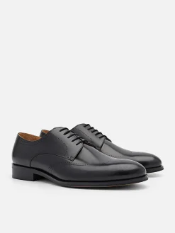 Leather Brogue Derby Shoes