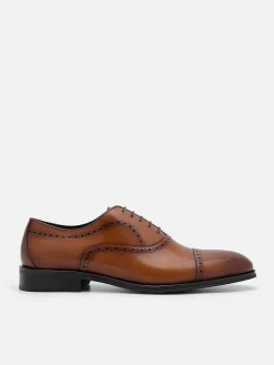 Leather Brogue Oxford Shoes