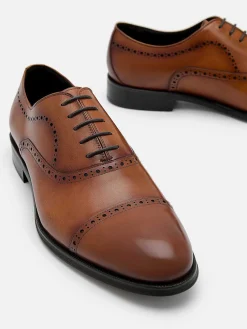 Leather Brogue Oxford Shoes