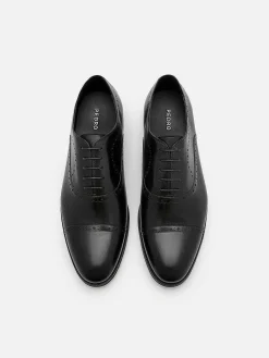 Leather Brogue Oxford Shoes