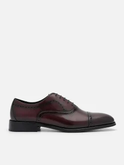 Leather Brogue Oxford Shoes