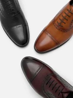 Leather Brogue Oxford Shoes