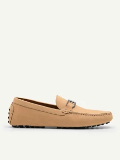 Leather Buckle Driving Shoes