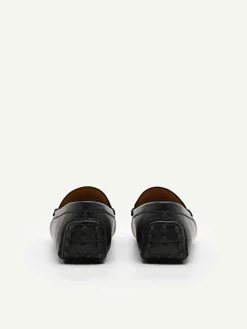 Leather Buckle Driving Shoes