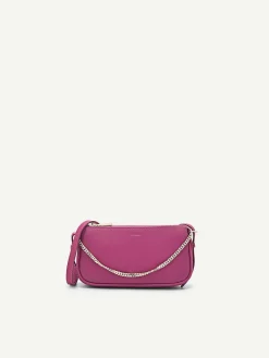 Leather Chain Detailed Shoulder Bag
