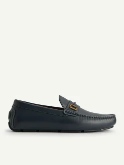 Leather Driving Shoes With Metal Bit