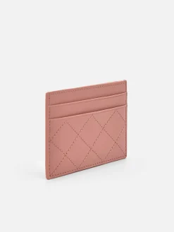 Leather Embroidered Cardholder
