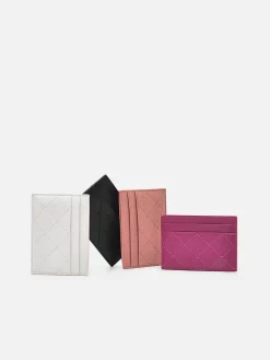Leather Embroidered Cardholder