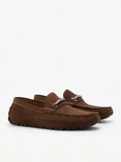 Leather Hardware Driving Shoes