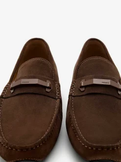 Leather Hardware Driving Shoes