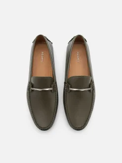 Leather Horsebit Driving Shoes