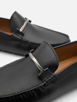 Leather Horsebit Driving Shoes